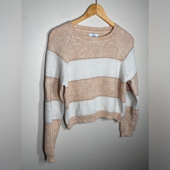 ONLY Malone Striped Crewneck Knit Sweater - Picture 6 of 10